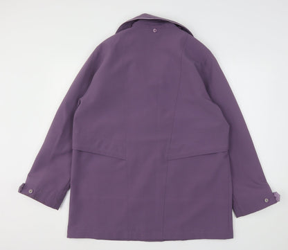 Tinessi Womens Purple   Overcoat Coat Size 14