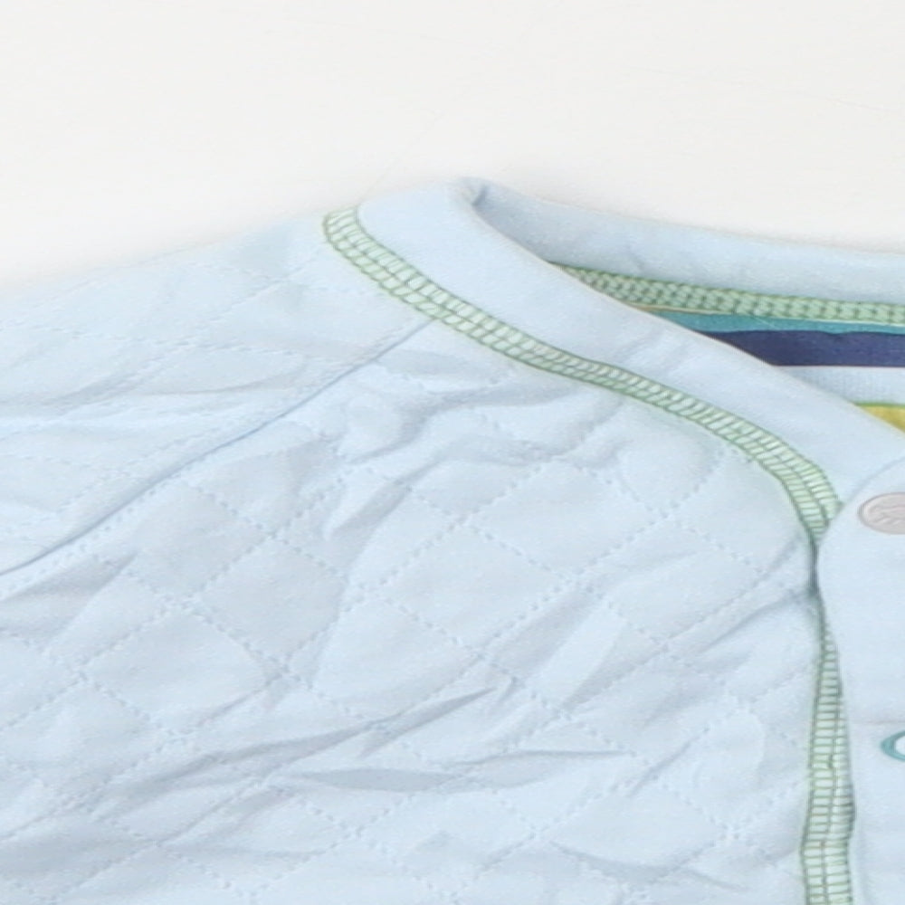 Marks and Spencer Boys Blue   Quilted Coat Size 6-9 Months