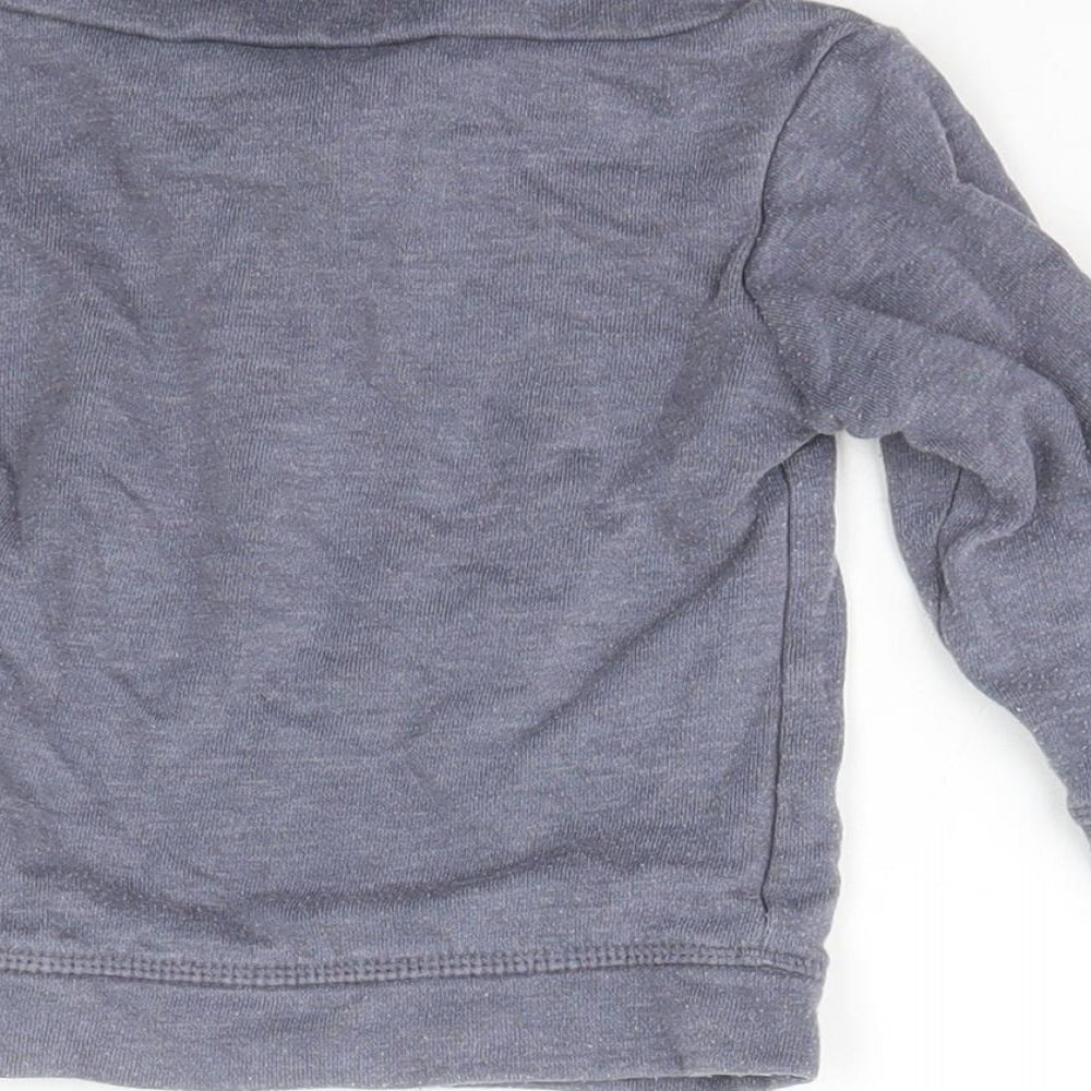 TU Girls Blue  Cotton Pullover Jumper Size 9-12 Months