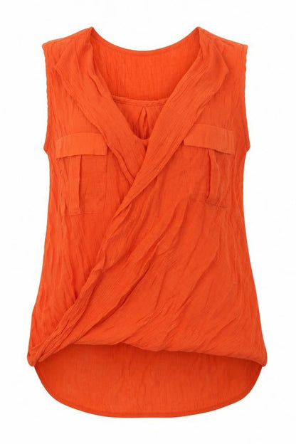 Womens UK Size 6 River Island Orange Basic T-Shirt