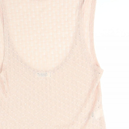 Womens UK Size XS Garage Pink Basic T-Shirt