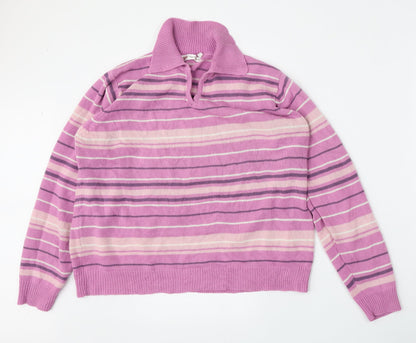 Womens UK Size L EWM Pink Pullover Jumper