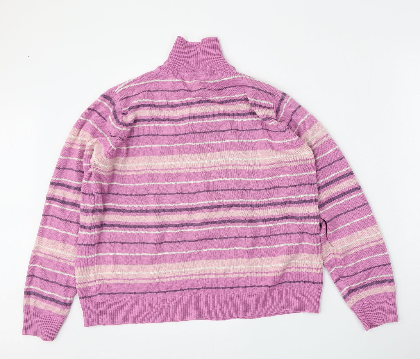 Womens UK Size L EWM Pink Pullover Jumper