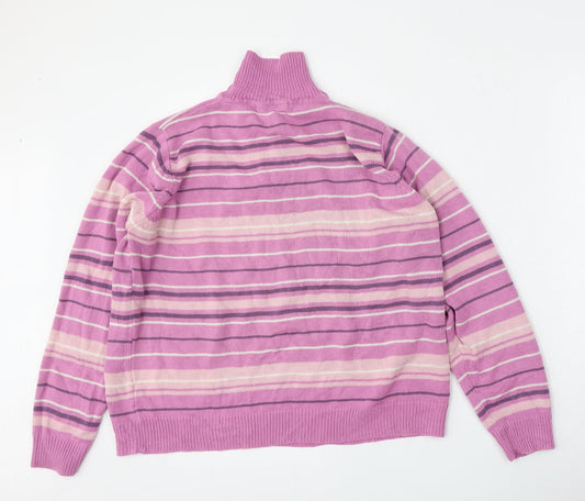 Womens UK Size L EWM Pink Pullover Jumper