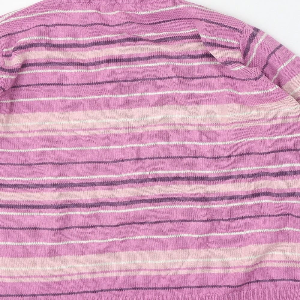 Womens UK Size L EWM Pink Pullover Jumper