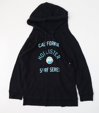 Hollister Womens Black  Cotton Pullover Sweatshirt Size S