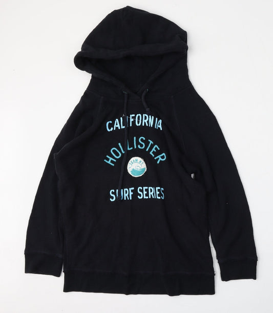 Hollister Womens Black  Cotton Pullover Sweatshirt Size S