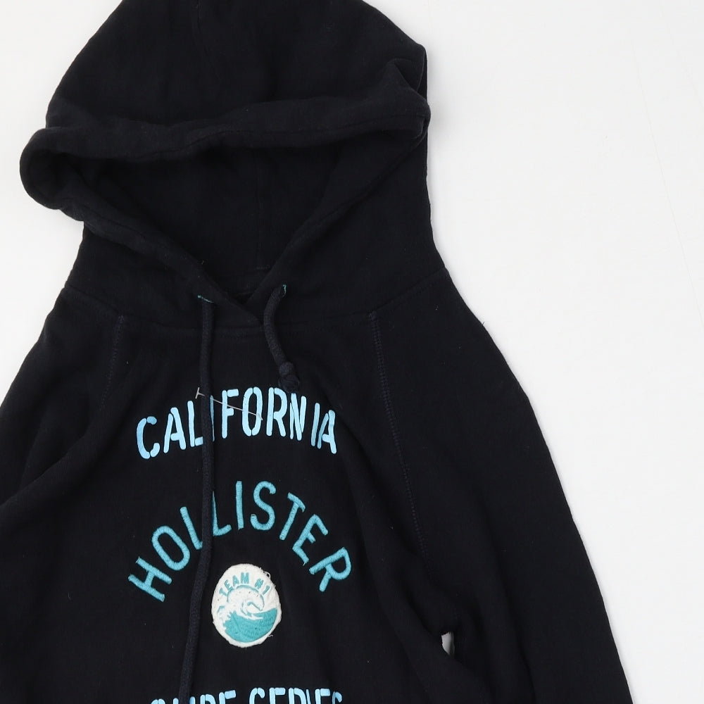 Hollister Womens Black  Cotton Pullover Sweatshirt Size S