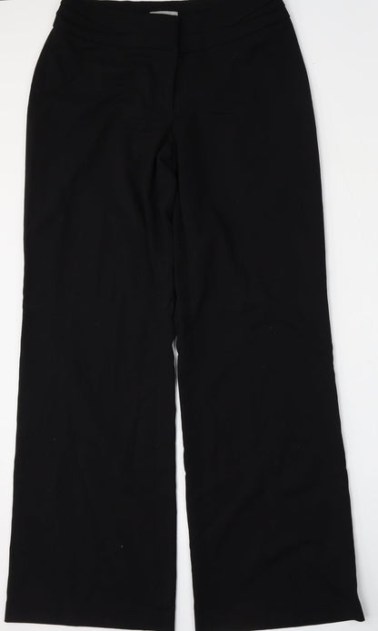 Womens UK Size 8 H&M Regular Fit  Black Trousers