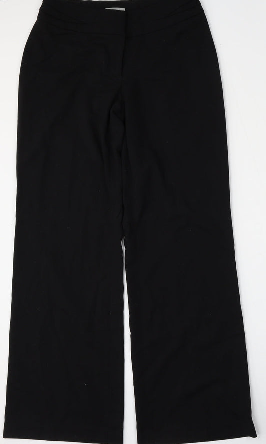 Womens UK Size 8 H&M Regular Fit  Black Trousers