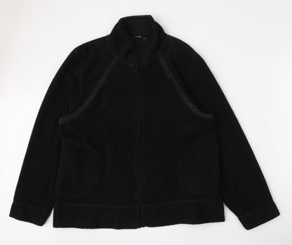 George Mens Black   Jacket  Size L  Zip