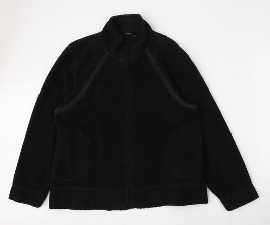 George Mens Black   Jacket  Size L  Zip