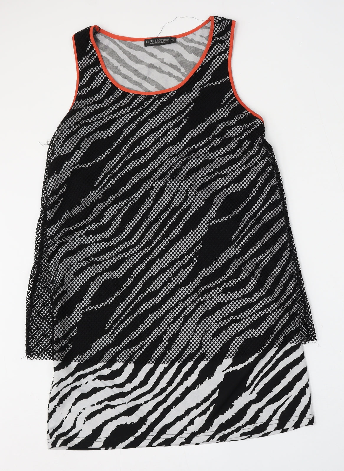 Womens UK Size L Cherry Couture Multicoloured Basic Tank