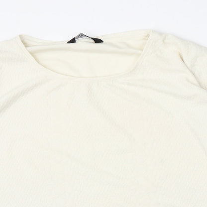 Womens UK Size 16 Alexara Beige Basic T-Shirt