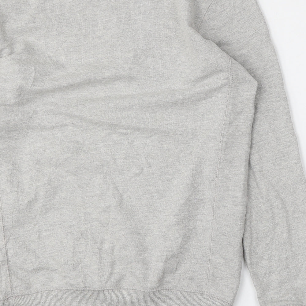 Open Mens Grey  Cotton Pullover Sweatshirt Size S