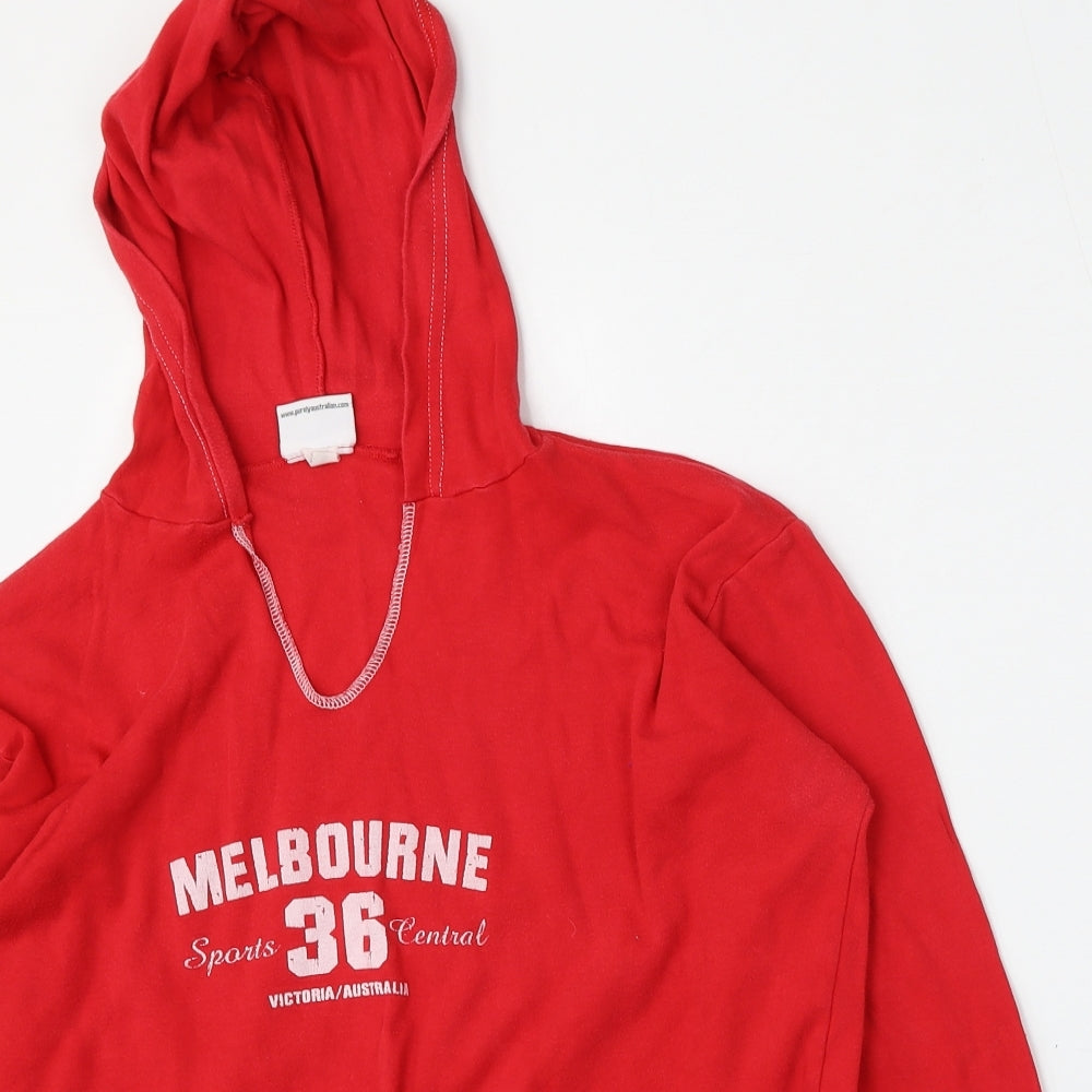 Purely Australian Clothing Co. Girls Red  Polyester Pullover Hoodie Size XL