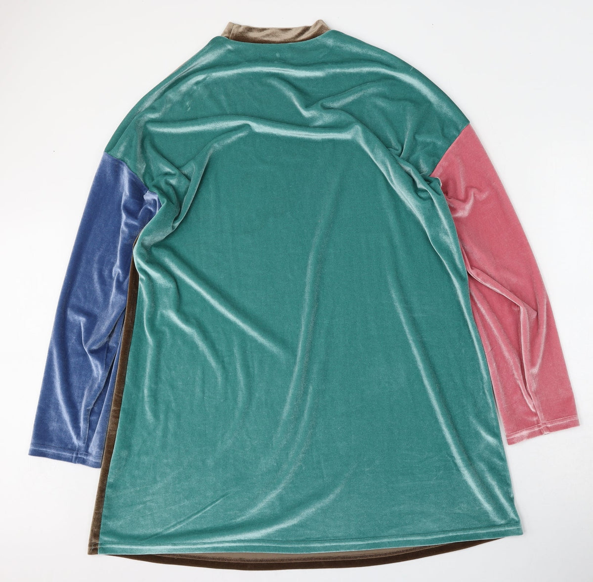 Back view of SHEIN women’s multicoloured polyester pullover sweatshirt, size L