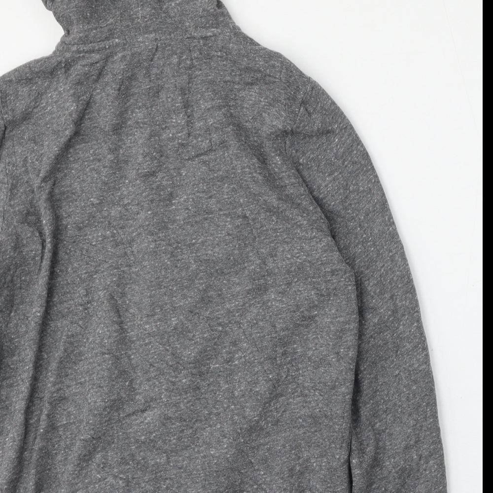 Brand and care label for PINK women’s grey jacket, size L, zip