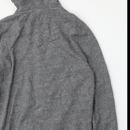 Brand and care label for PINK women’s grey jacket, size L, zip