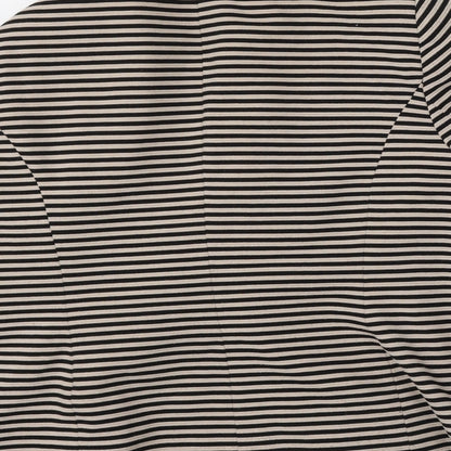 Debenhams Womens Multicoloured Striped Polyester Jacket Blazer Size 18