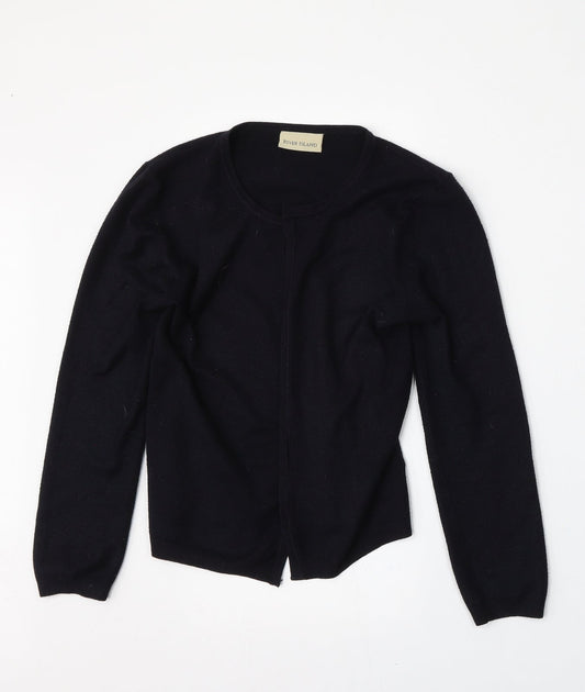 Womens UK Size S River Island Black Cardigan Jumper