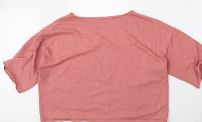 Womens UK Size L H&M Pink Pullover Jumper