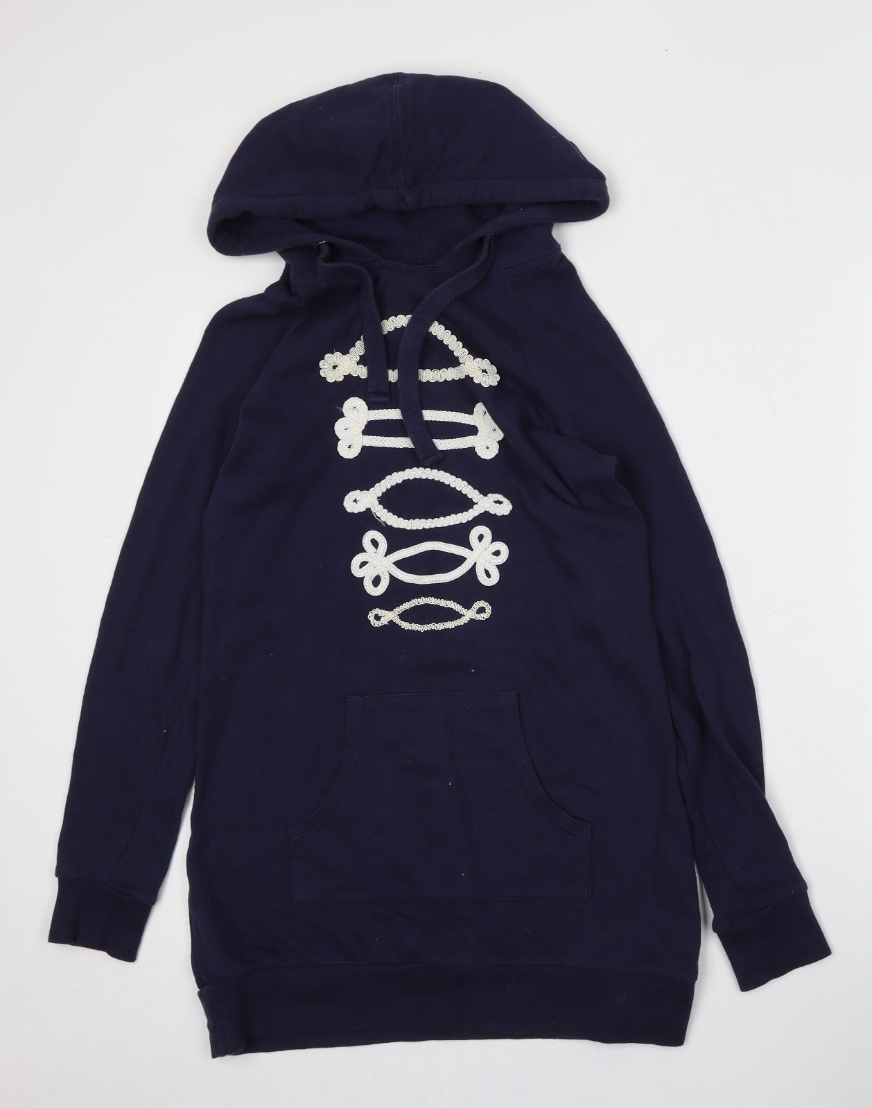 New Look Womens Blue  Cotton Pullover Hoodie Size 10