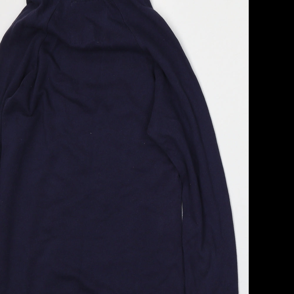 New Look Womens Blue  Cotton Pullover Hoodie Size 10