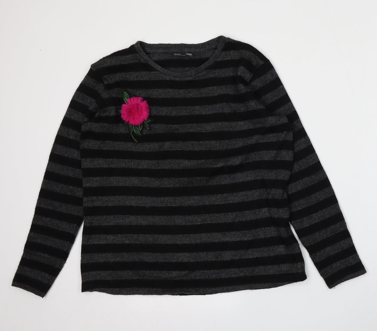 Womens UK Size M Zara Grey Pullover Jumper