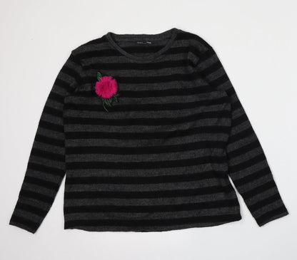 Womens UK Size M Zara Grey Pullover Jumper
