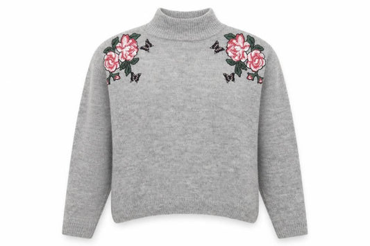 Womens UK Size S New Look Grey Pullover Jumper