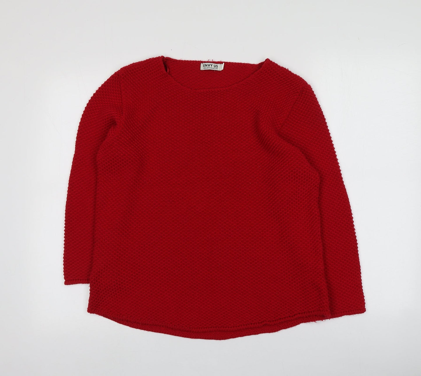 Womens UK Size L ENVY US Red Pullover Jumper