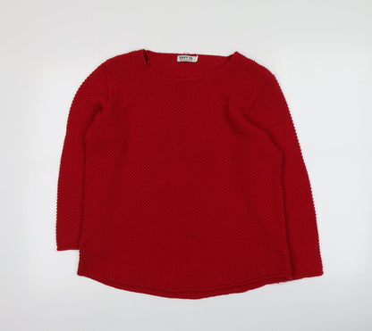 Womens UK Size L ENVY US Red Pullover Jumper