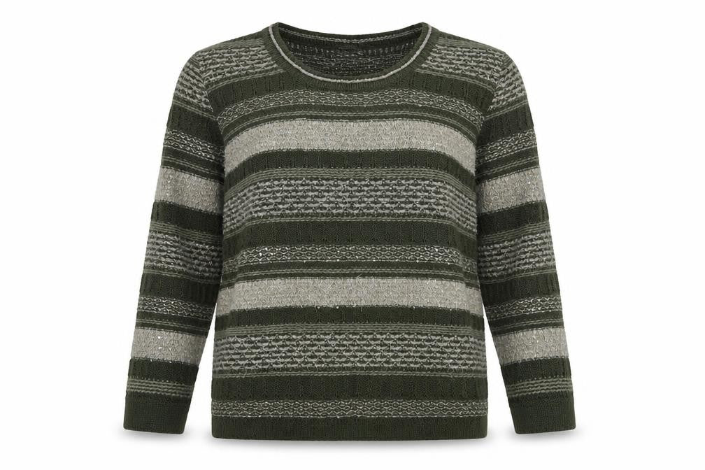 Womens UK Size 14 MONA Green Pullover Jumper