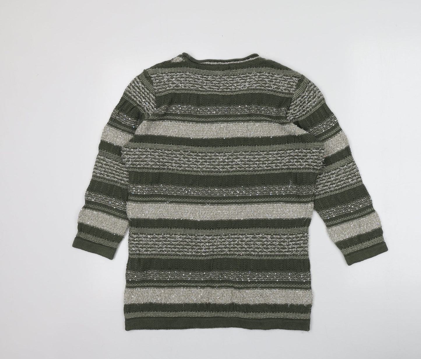Womens UK Size 14 MONA Green Pullover Jumper