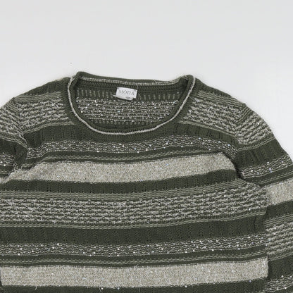 Womens UK Size 14 MONA Green Pullover Jumper