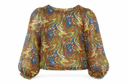 Womens UK Size XS Chemistry Multicoloured Basic Blouse