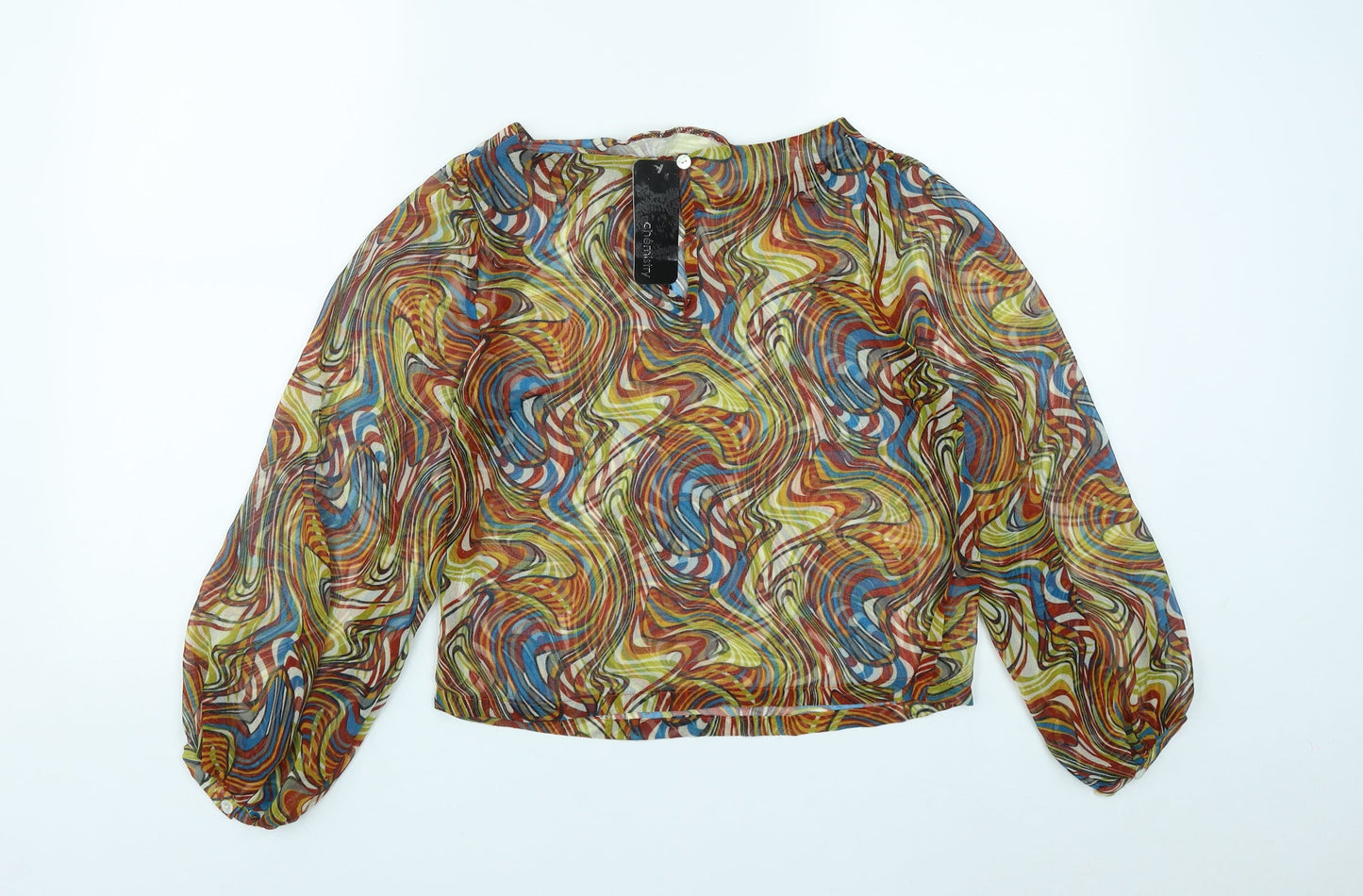 Womens UK Size XS Chemistry Multicoloured Basic Blouse