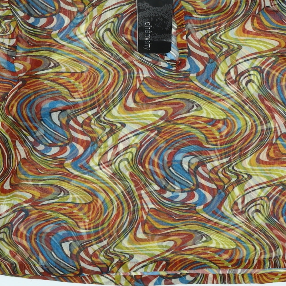 Womens UK Size XS Chemistry Multicoloured Basic Blouse