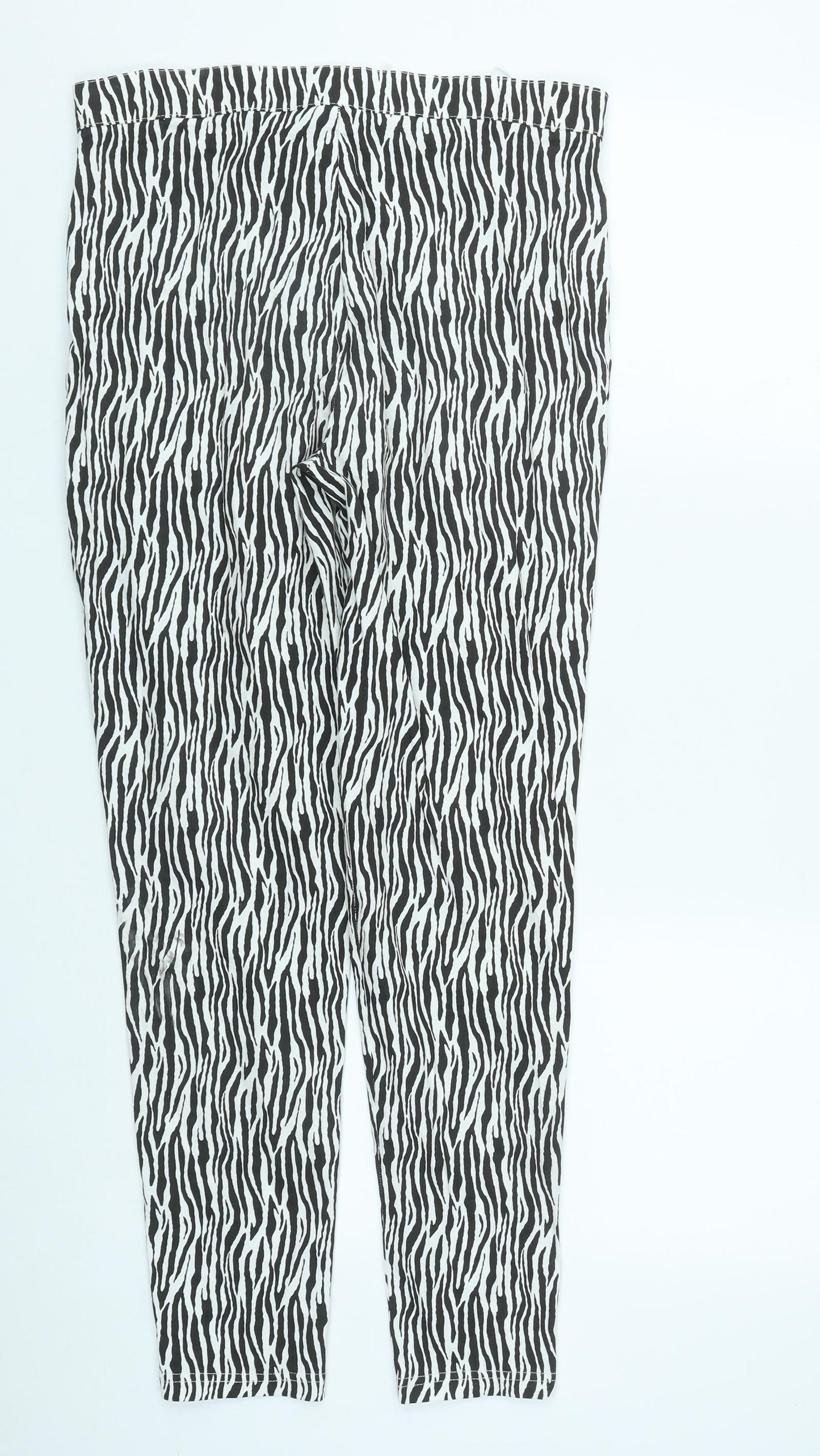 Quiz Womens Multicoloured Geometric Cotton Straight Jeans Size 12 L27 in Regular Zip