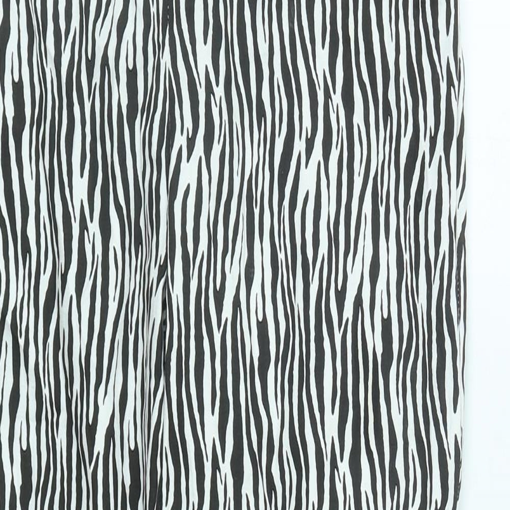 Quiz Womens Multicoloured Geometric Cotton Straight Jeans Size 12 L27 in Regular Zip