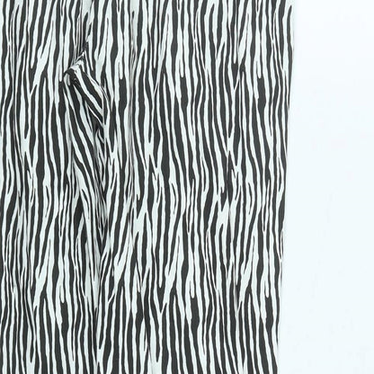 Quiz Womens Multicoloured Geometric Cotton Straight Jeans Size 12 L27 in Regular Zip