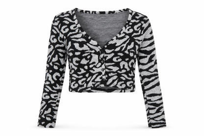 Womens UK Size S Bershka Black Cardigan Jumper