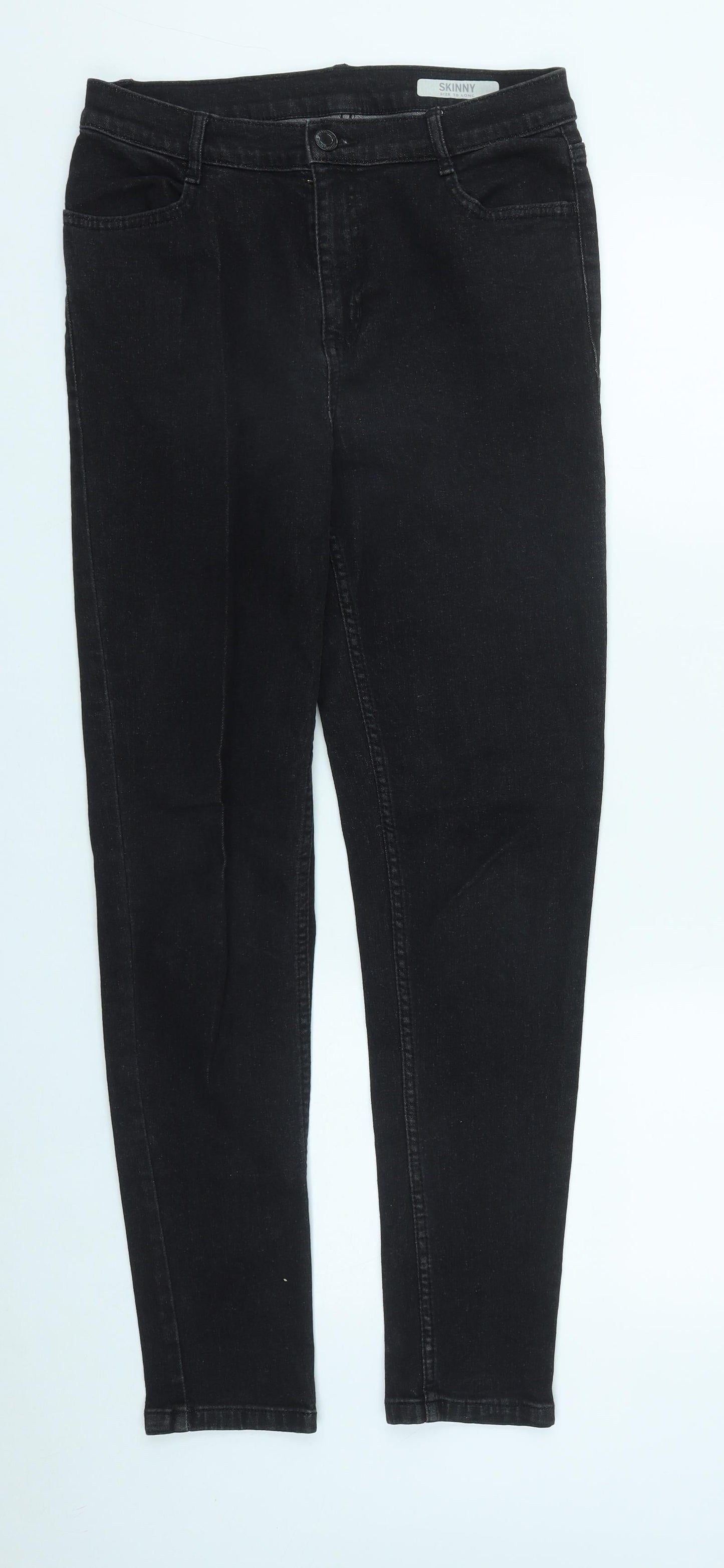 Womens UK Size 10 Marks and Spencer Regular Fit Skinny Black Jeans