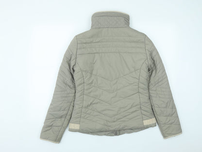 Womens UK Size 10 New Look Beige Quilted Coat