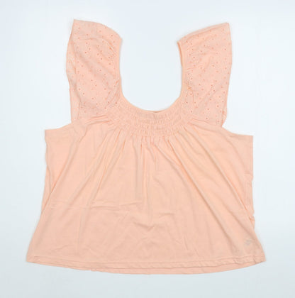Womens UK Size L Dunnes Stores Pink Basic Blouse