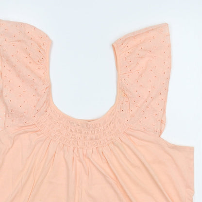 Womens UK Size L Dunnes Stores Pink Basic Blouse