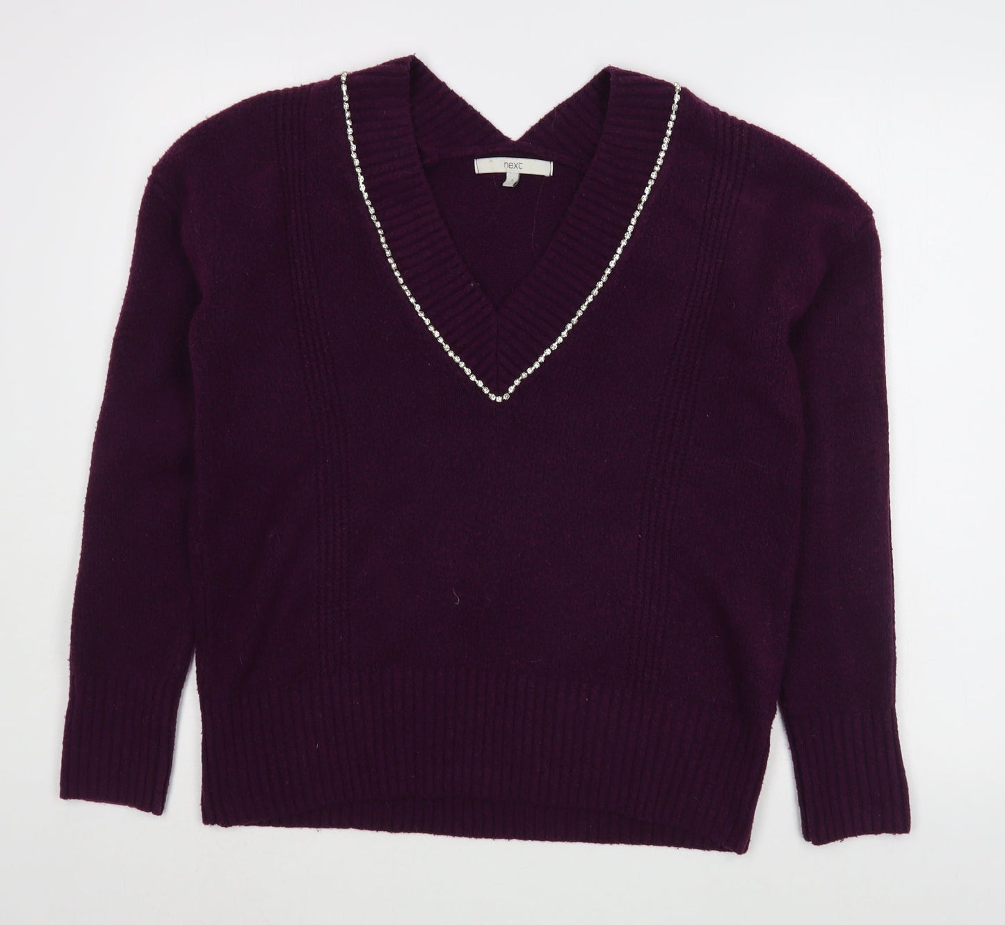 Womens UK Size S NEXT Purple Pullover Jumper