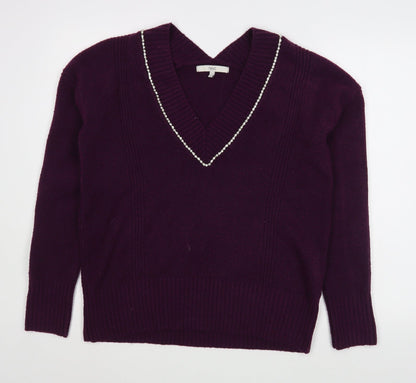 Womens UK Size S NEXT Purple Pullover Jumper