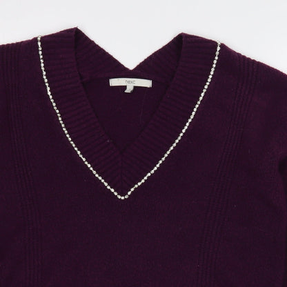Womens UK Size S NEXT Purple Pullover Jumper